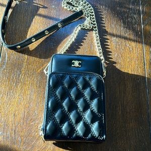 Black Quilted Crossbody Bag!